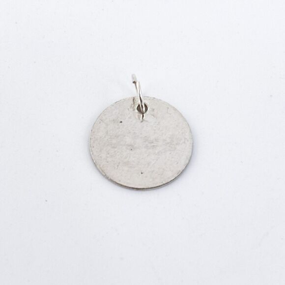 Vintage Sterling Silver 925 "Swim" Hand Stamped Charm Pendant - Picture 3 of 5